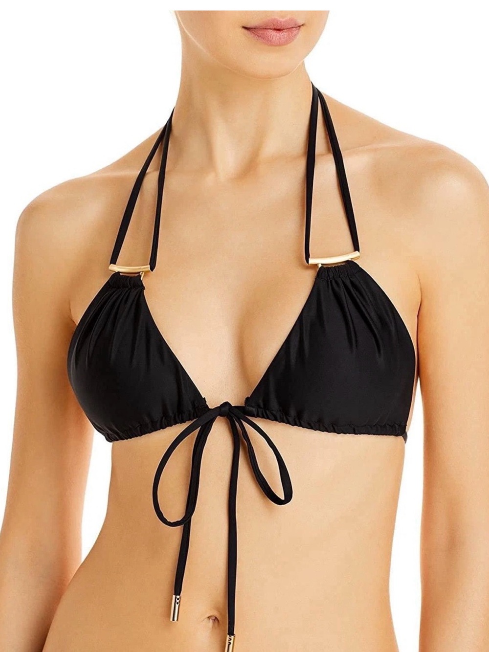 Cult Gaia Women's Liza Bikini Top, Black, Size X-Small